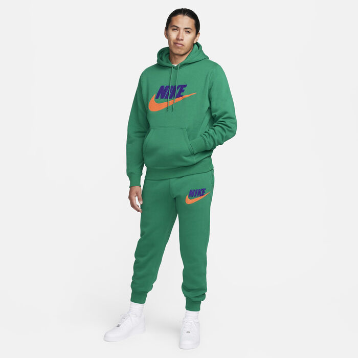 Nike Men's Club Fleece Hoodie Green Nike Men's Club Fleece Hoodie Green image number 5