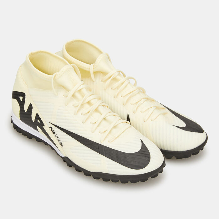 Nike Men's Mercurial Superfly 9 Academy Turf Ground Football Shoes Ivory image number 1