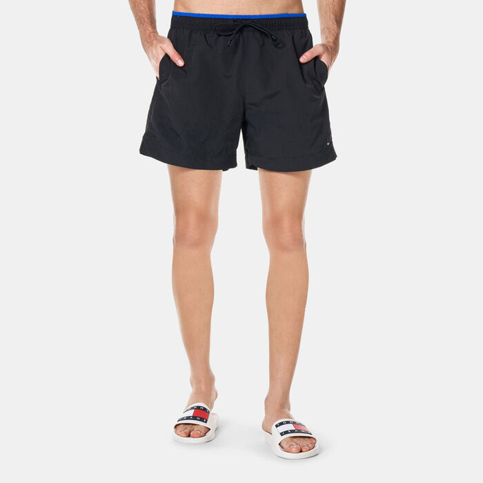 Tommy Hilfiger Men's Flag Recycled Swimming Shorts Black image number 0