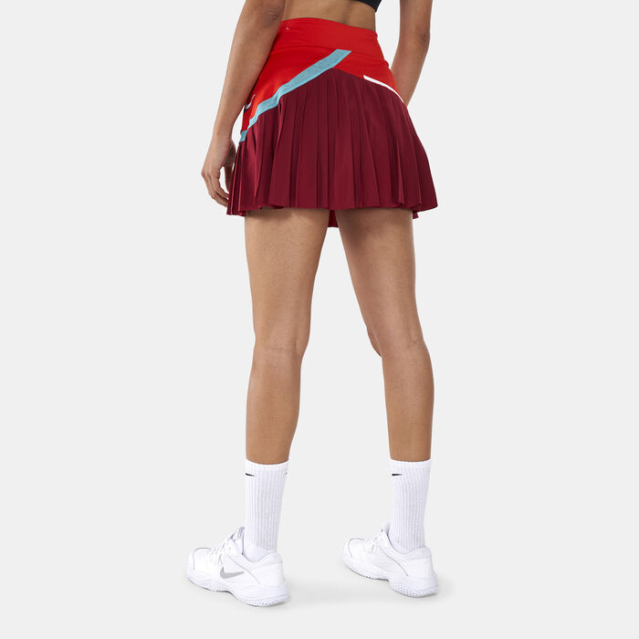Nike Women's Court Dri-FIT Skirt Red Nike Women's Court Dri-FIT Skirt Red image number 1