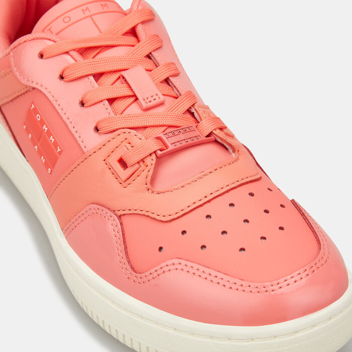 Tommy Hilfiger Women's Retro Basketball Glossy Shoe Pink image number 4