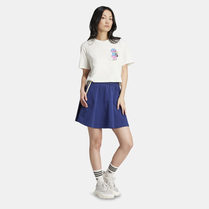 adidas Originals Women's Adidorable Crop Top White adidas Originals Women's Adidorable Crop Top White image number 2