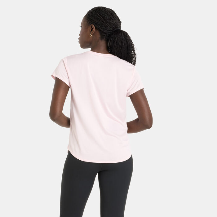 New Balance Women's Sport Core Heather Training T-Shirt Pink New Balance Women's Sport Core Heather Training T-Shirt Pink image number 1
