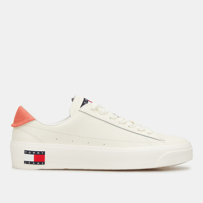 Tommy Hilfiger Women's Jeans Vulcanized Low-Top Shoes White Tommy Hilfiger Women's Jeans Vulcanized Low-Top Shoes White image number 0