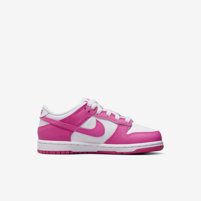 Nike Kids' Dunk Low Shoes Pink Nike Kids' Dunk Low Shoes Pink image number 2