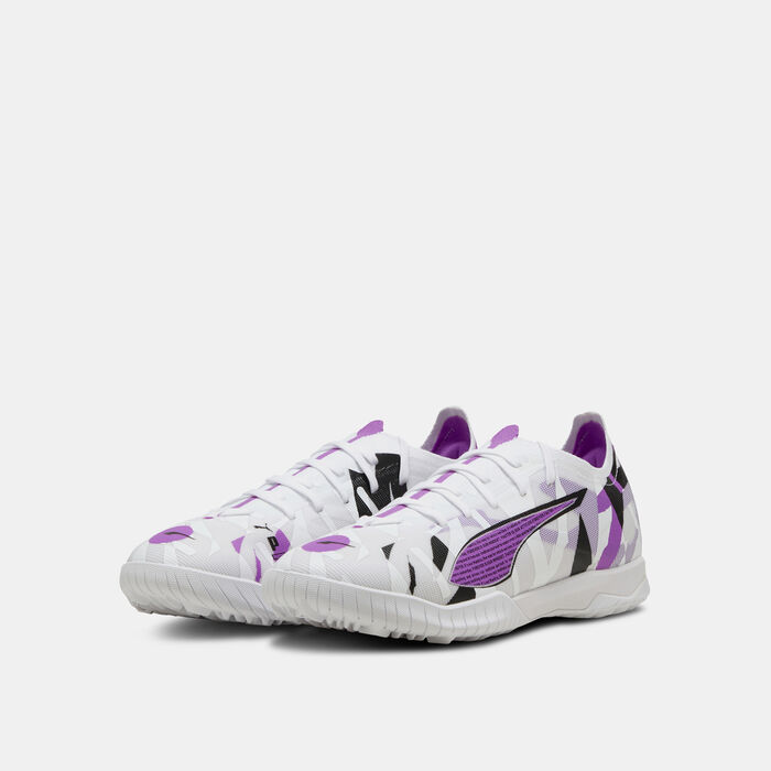 PUMA Men's ULTRA 5 Match Forever Turf Ground Football Shoes White image number 1