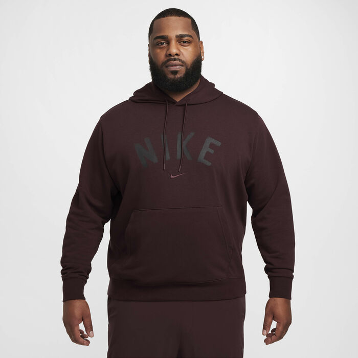Nike Men's Swoosh Dri-FIT Fitness Hoodie Maroon Nike Men's Swoosh Dri-FIT Fitness Hoodie Maroon image number 8