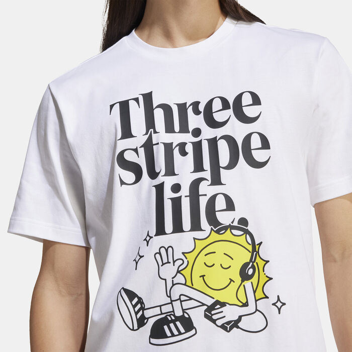 adidas Men's Positivity Graphic T-Shirt White image number 3