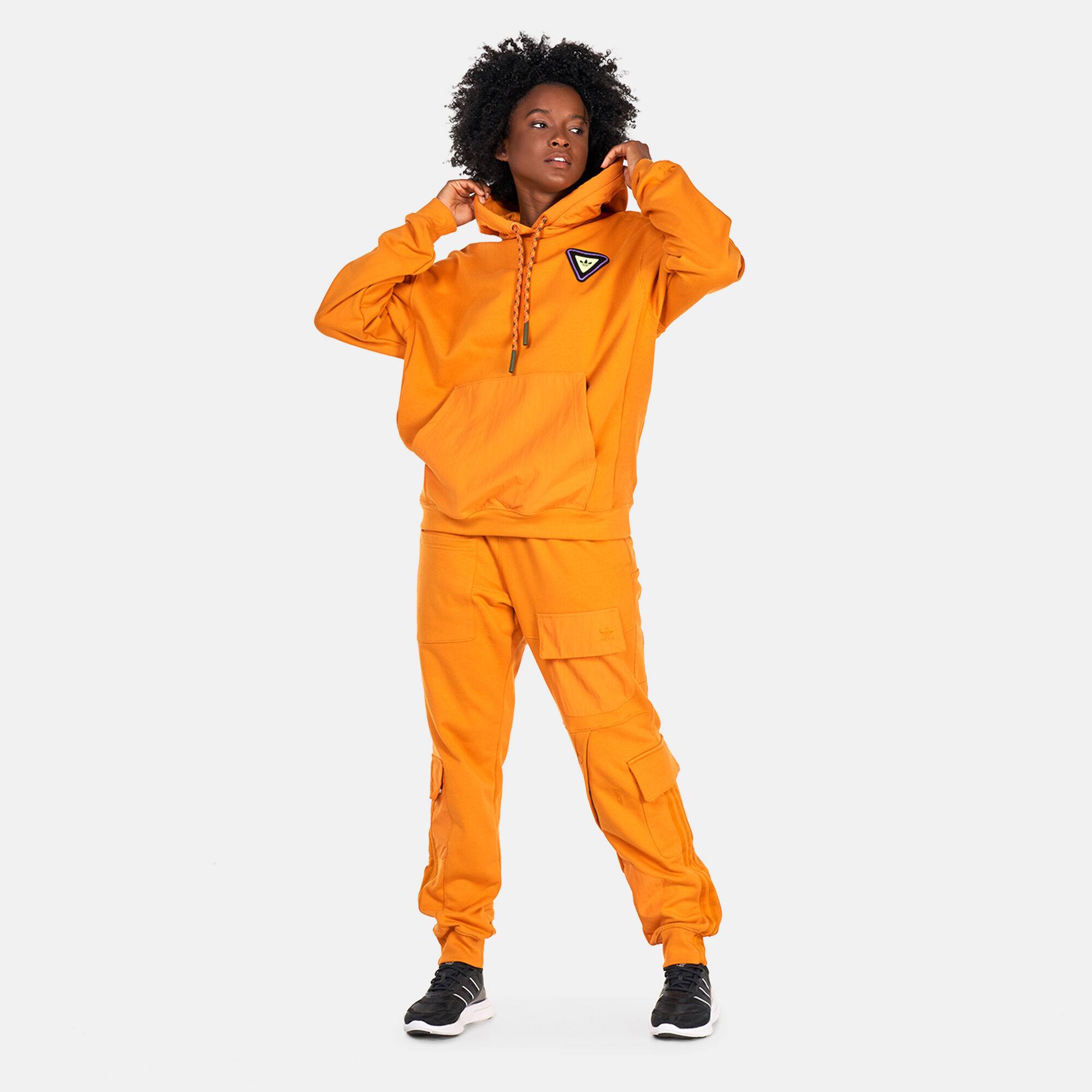 Adidas originals hoodie orange hot sale