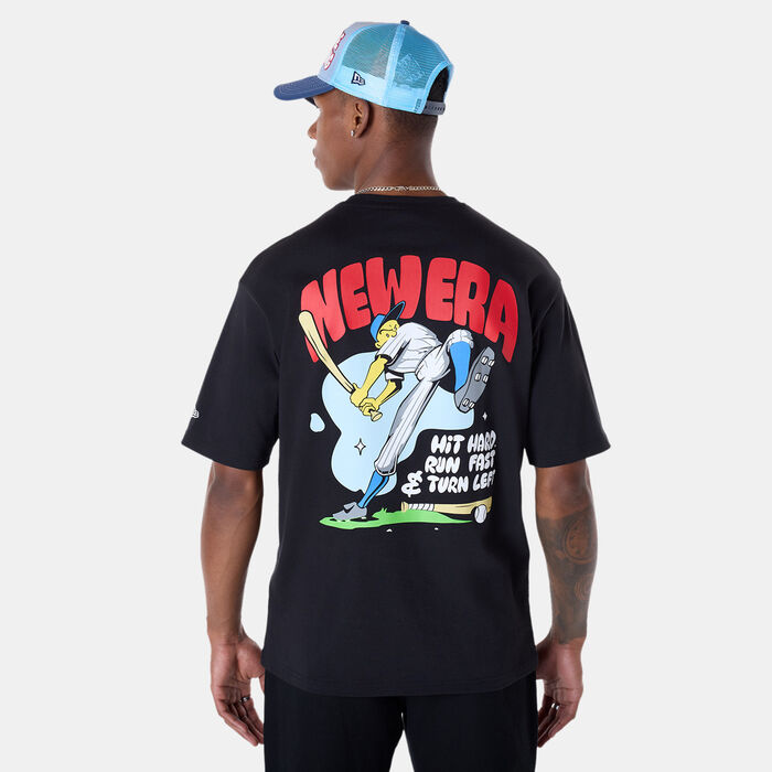 New Era Men's Baseball Graphic T-Shirt Black New Era Men's Baseball Graphic T-Shirt Black image number 1
