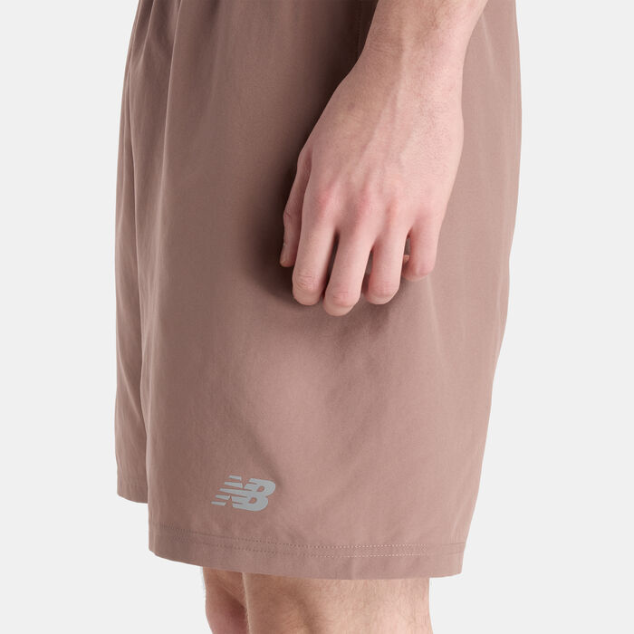 New Balance Men's Sport Essential Running Shorts Beige image number 3