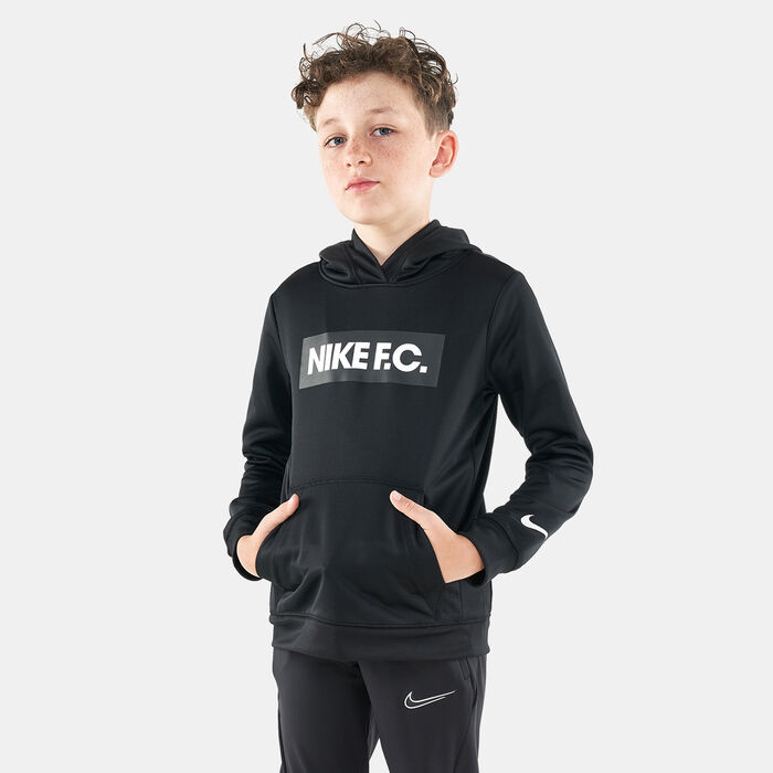 Nike Kids' Dri-FIT F.C. Libero Hoodie Black Nike Kids' Dri-FIT F.C. Libero Hoodie Black image number 0
