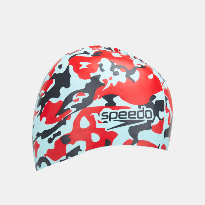 Speedo Slogan Print Swimming Cap Multi-Color Speedo Slogan Print Swimming Cap Multi-Color image number 0