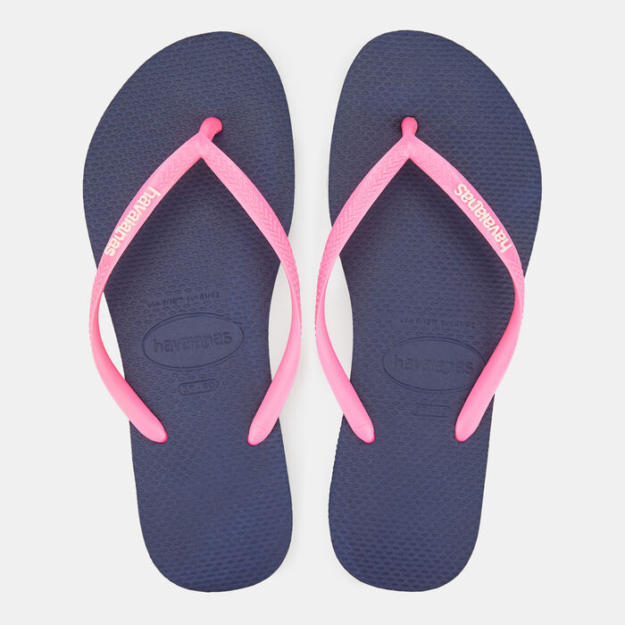 Havaianas Women's Slim Slides Blue Havaianas Women's Slim Slides Blue image number 0