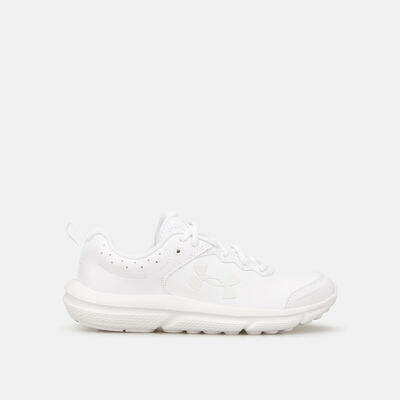 Under Armour Kids' UA Assert 10 Uniform Synthetic Running Shoe (Older Kids) White Under Armour Kids' UA Assert 10 Uniform Synthetic Running Shoe (Older Kids) White