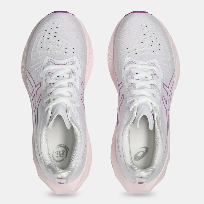 ASICS Women's NOVABLAST 4 Running Shoes White ASICS Women's NOVABLAST 4 Running Shoes White image number 4