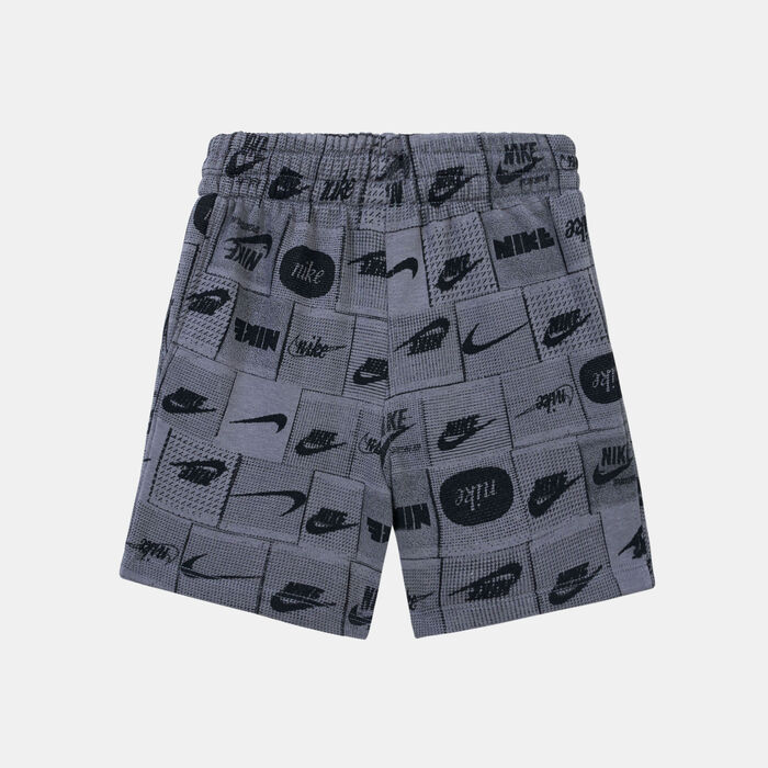 Nike Kids' Sportswear Club Allover Shorts (Babies and Younger Kids) Grey image number 1