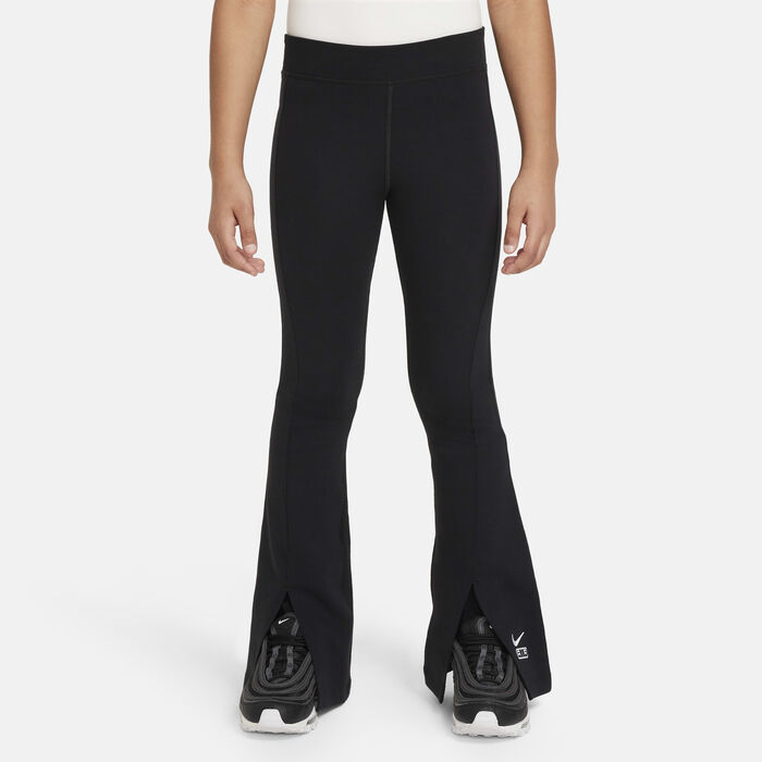 Nike Kids' Air High-Waisted Flared Leggings Black Nike Kids' Air High-Waisted Flared Leggings Black image number 0