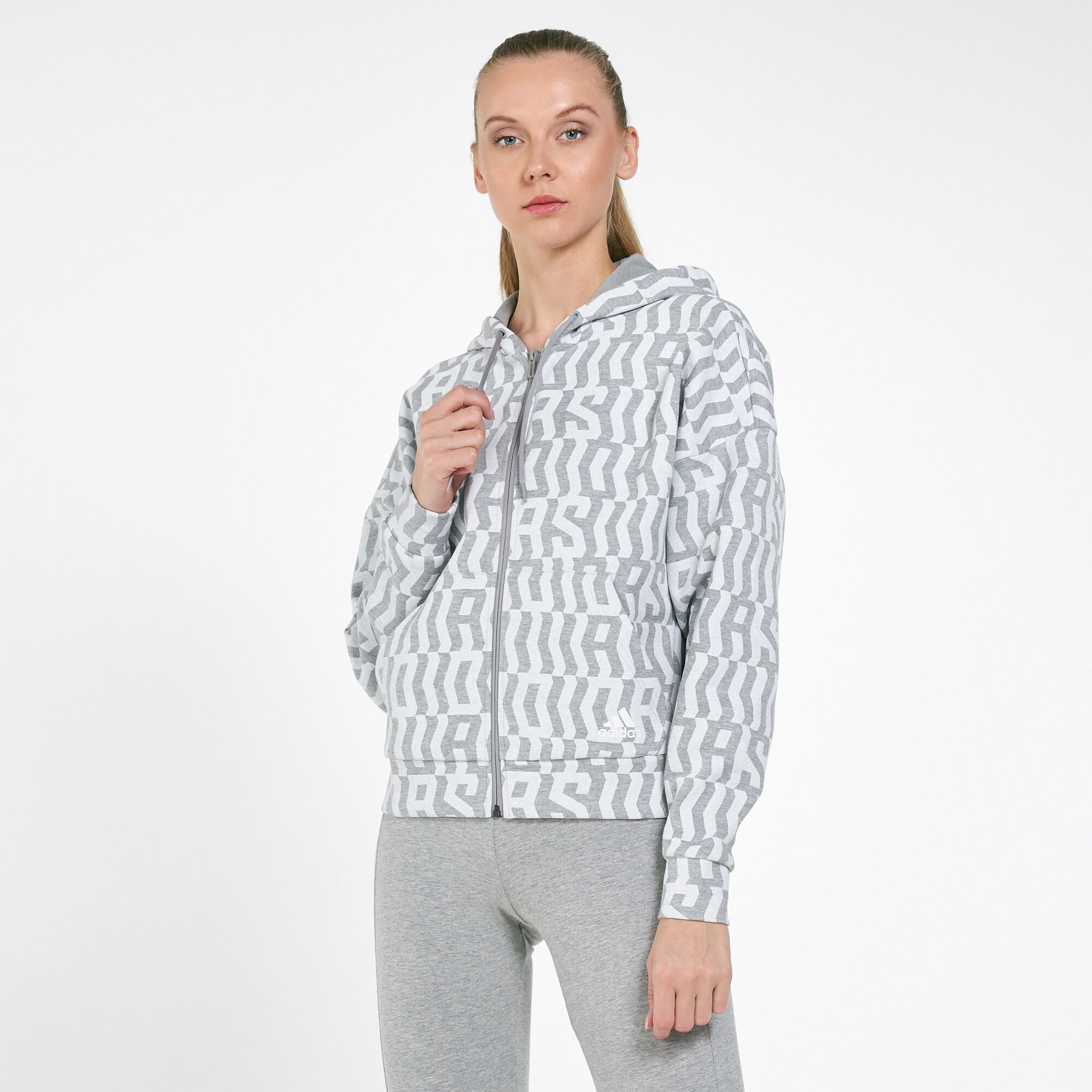 Adidas athletics pack allover hoodie top