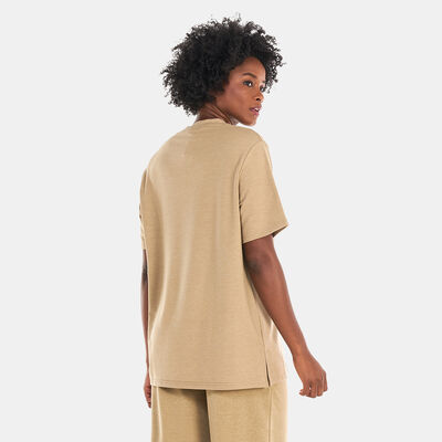 SQUATWOLF Women's Relaxed Marl T-Shirt Beige