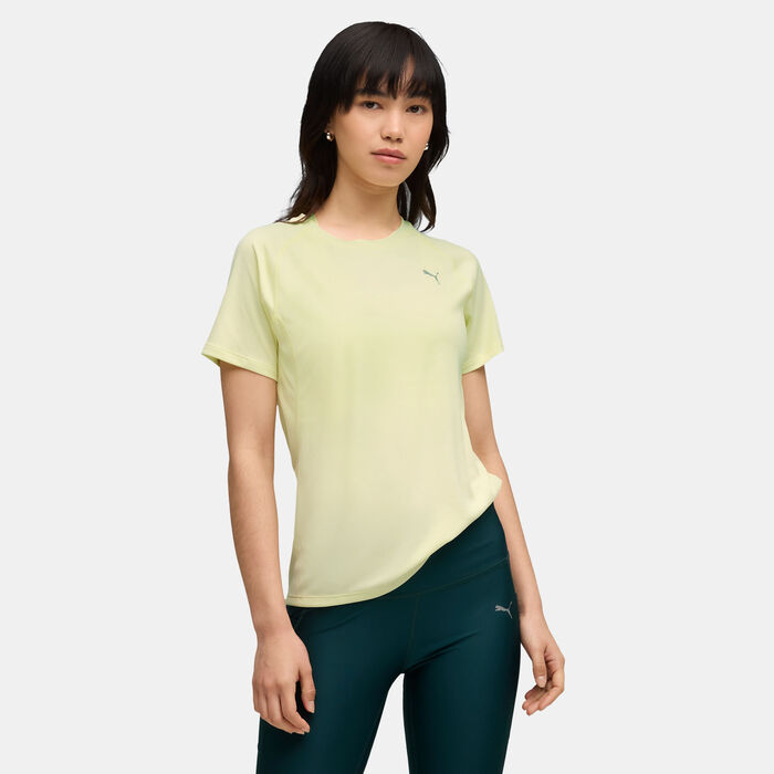 PUMA Women's VELOCITY Running T-Shirt Gold PUMA Women's VELOCITY Running T-Shirt Gold image number 0
