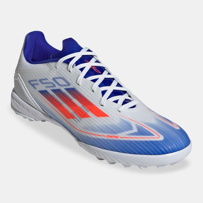 adidas Men's F50 League Turf Ground Football Shoes White adidas Men's F50 League Turf Ground Football Shoes White image number 1