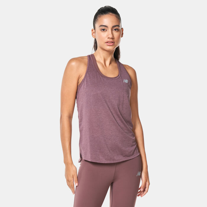 New Balance Women's Athletics Running Tank Top Red New Balance Women's Athletics Running Tank Top Red image number 0