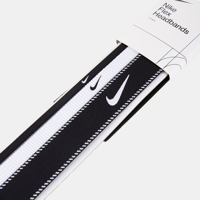 Nike Flex Classic Mixed Width Headbands (3 Pieces) Grey Nike Flex Classic Mixed Width Headbands (3 Pieces) Grey image number 1