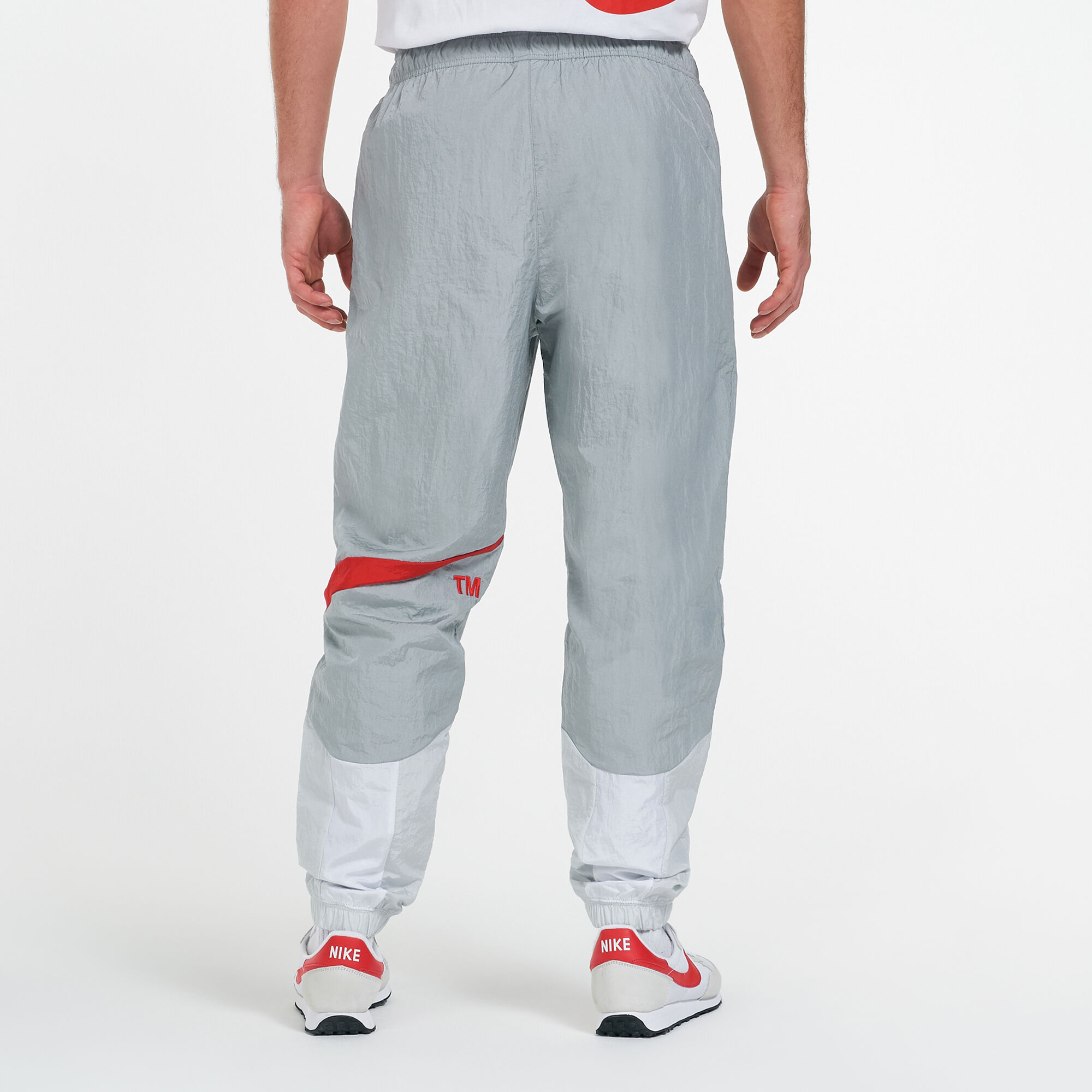 Nike swoosh best sale woven track pants
