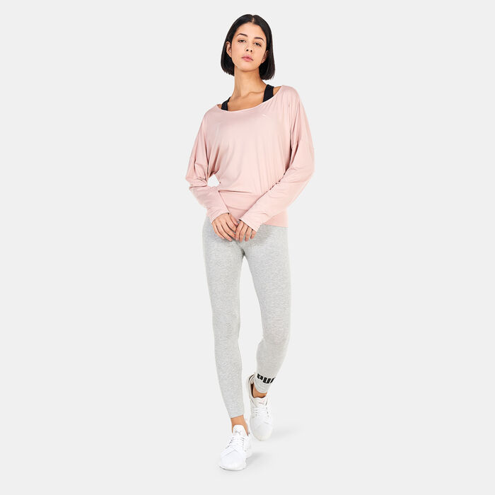 PUMA Women's Studio Yogini Lite Long-Sleeved Training T-Shirt Pink PUMA Women's Studio Yogini Lite Long-Sleeved Training T-Shirt Pink image number 2