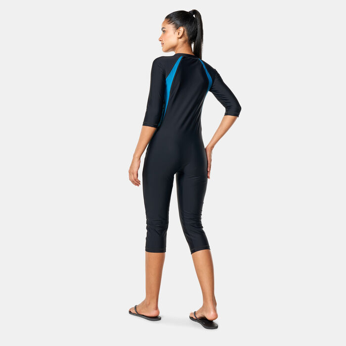 COEGA Women's 3/4 SlimKini Swimsuit Black COEGA Women's 3/4 SlimKini Swimsuit Black image number 1