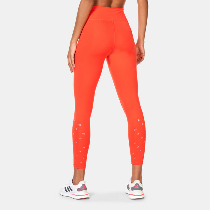 adidas Women's Train Essentials BLUV 7/8 Leggings Red adidas Women's Train Essentials BLUV 7/8 Leggings Red image number 1