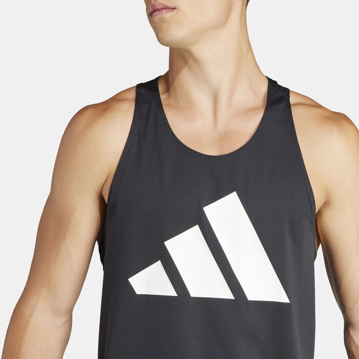 adidas Men's Run It Tank Top Black adidas Men's Run It Tank Top Black image number 3
