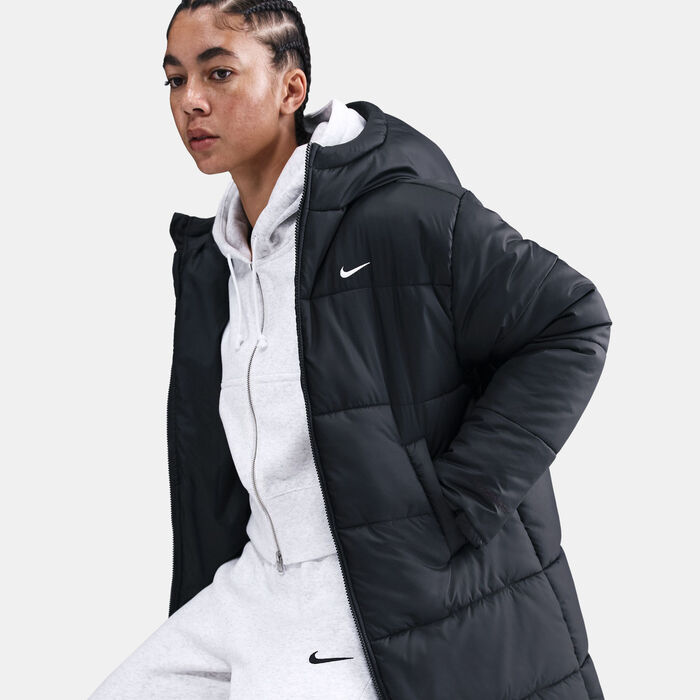 Nike Women's Sportswear Classic Therma-FIT Hooded Parka Black image number 5
