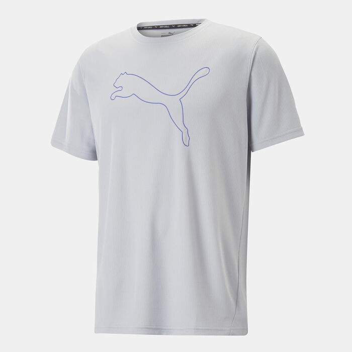 PUMA Men's Performance Cat Training T-Shirt Grey PUMA Men's Performance Cat Training T-Shirt Grey image number 0