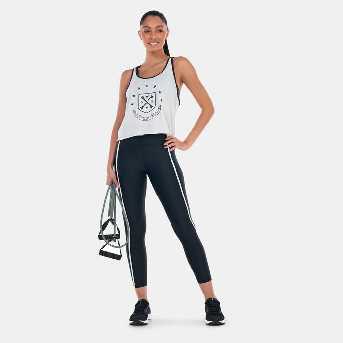 Under Armour Women's Project Rock Q3 Arena Tank Top White Under Armour Women's Project Rock Q3 Arena Tank Top White image number 2