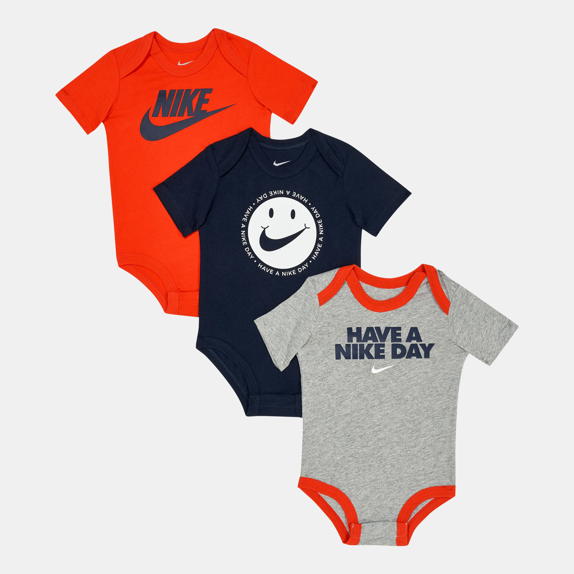 Buy Nike Kids Logo Bodysuit 3 Pack Multi Color in KSA SSS