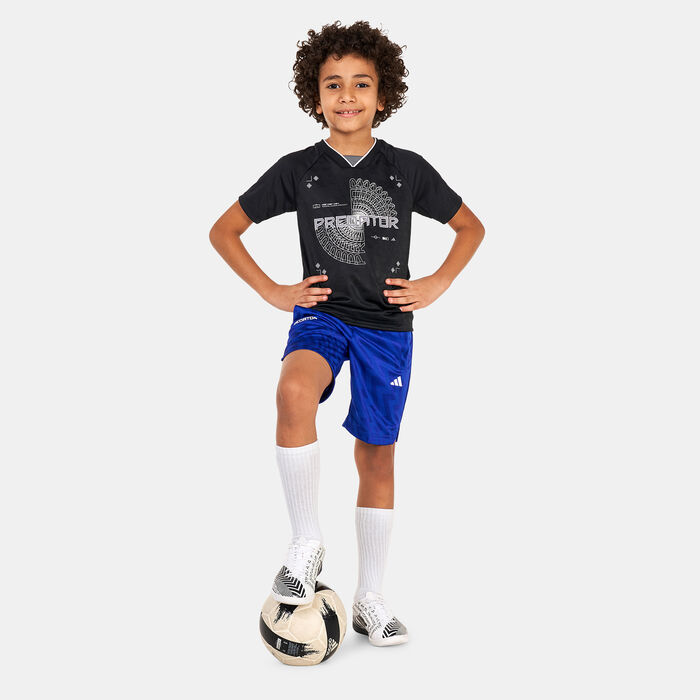 adidas Kids' Football-Inspired Predator Shorts Blue image number 2