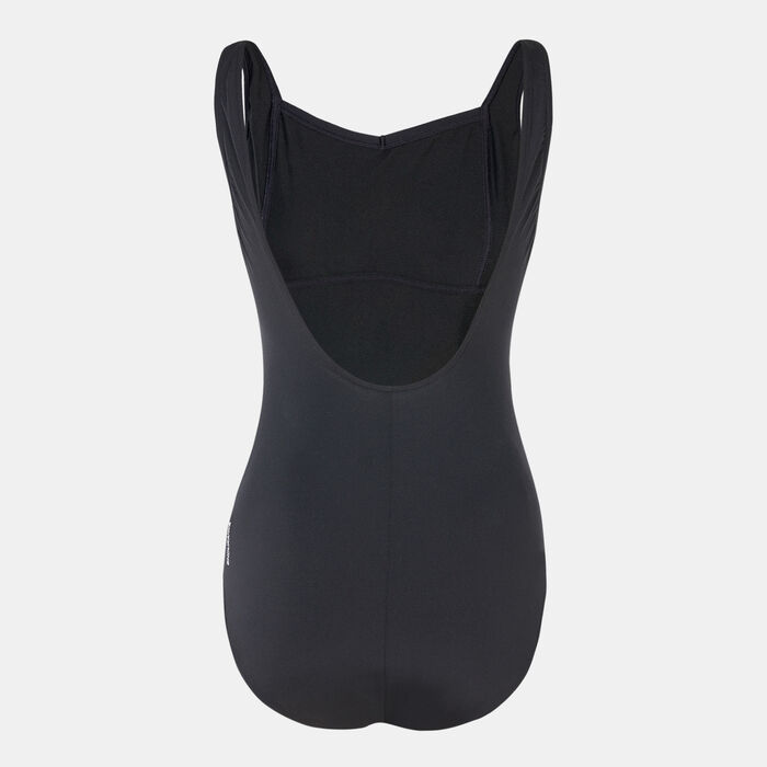 Speedo Women's Panel U-Back One-Piece Swimsuit Black Speedo Women's Panel U-Back One-Piece Swimsuit Black image number 1