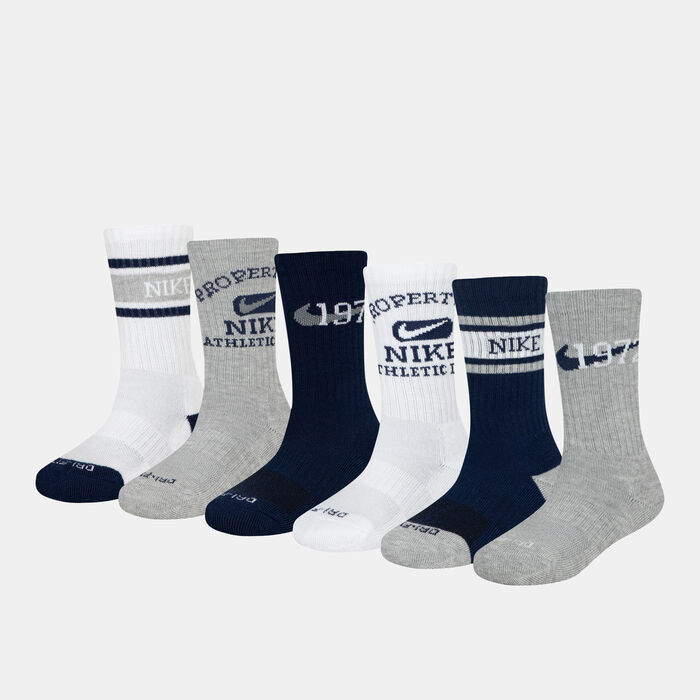 Nike Varsity Crew Socks (6 Pairs) Black Nike Varsity Crew Socks (6 Pairs) Black image number 0