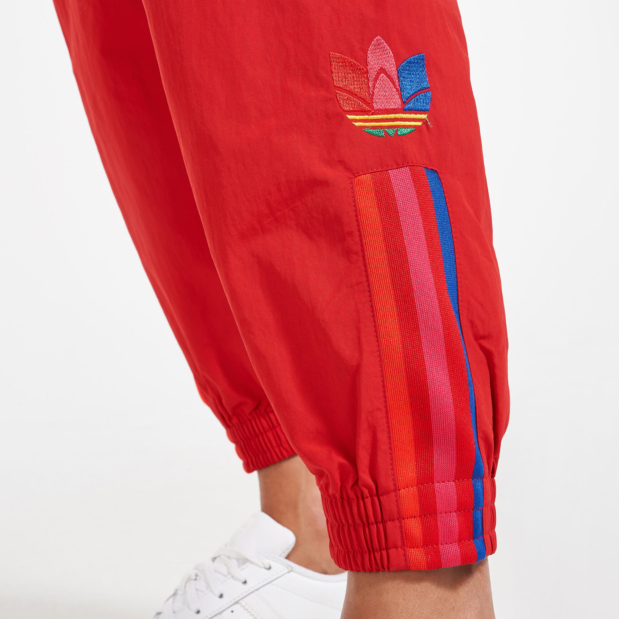 Red adidas track pants women's 2025