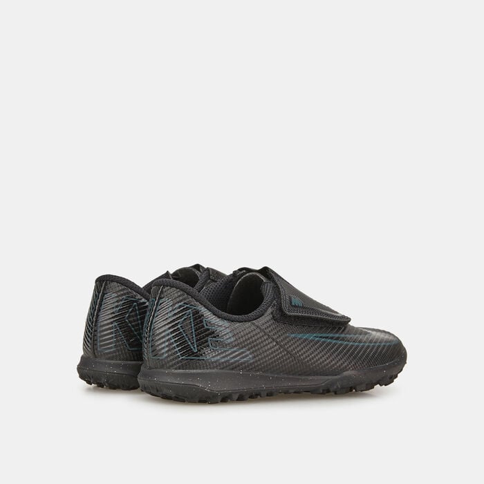Nike Kids' Mercurial Vapor 16 Club Turf Ground Football Shoes Black Nike Kids' Mercurial Vapor 16 Club Turf Ground Football Shoes Black image number 2