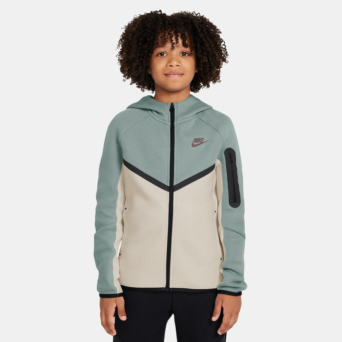 Nike Kids' Sportswear Tech Fleece Full-Zip Hoodie Green Nike Kids' Sportswear Tech Fleece Full-Zip Hoodie Green image number 0