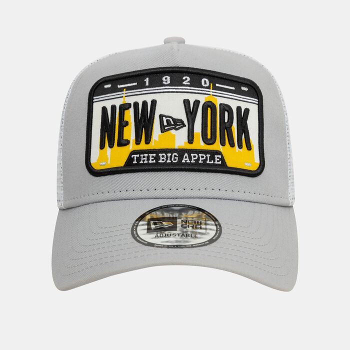 New Era Men's License Plate Trucker Cap Grey New Era Men's License Plate Trucker Cap Grey image number 0