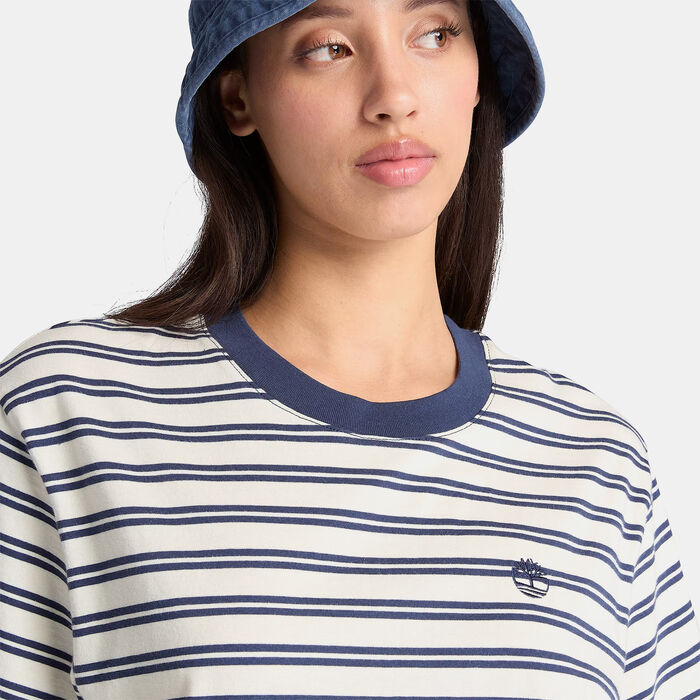 Timberland Women's Dunstan T-Shirt Blue image number 3