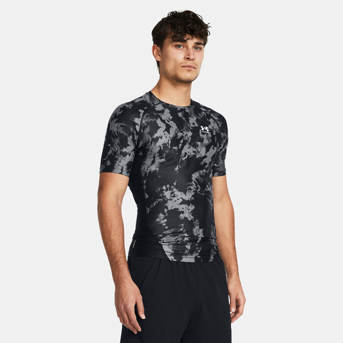 Under Armour Men's HeatGear Iso-Chill Graphic Printed Training T-Shirt Black image number 0