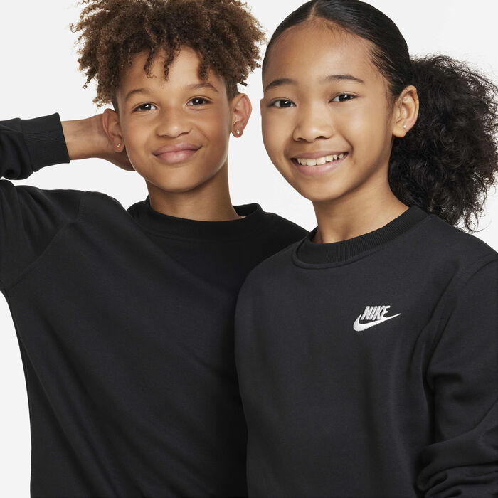 Nike Kids' Sportswear Club Fleece Sweatshirt Black image number 2
