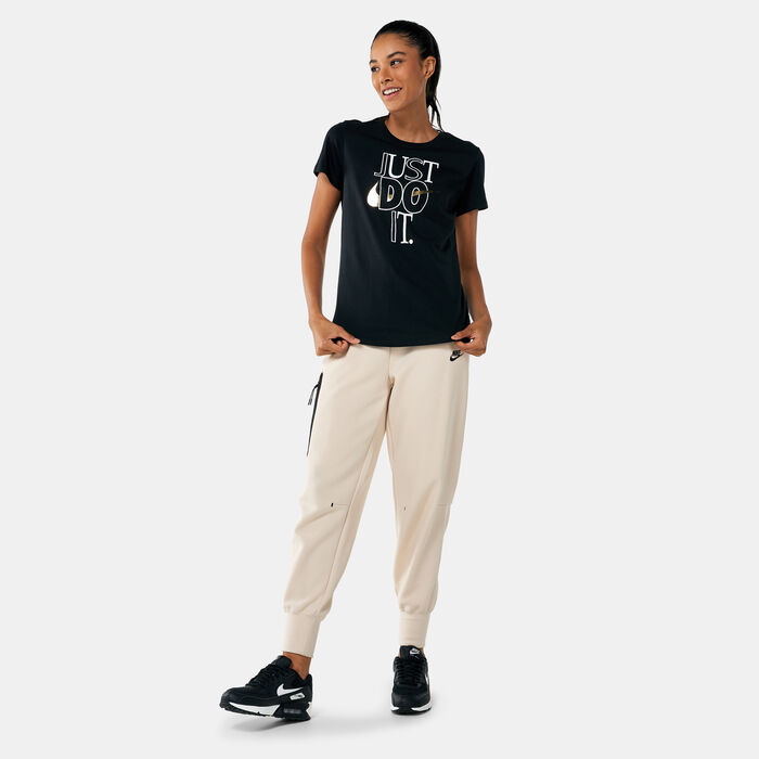 Nike Women's Sportswear Shine JDI T-Shirt Black Nike Women's Sportswear Shine JDI T-Shirt Black image number 2