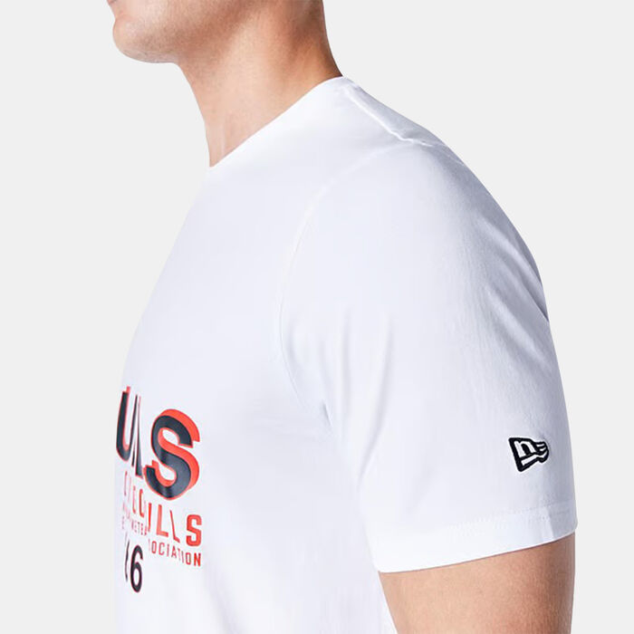 New Era Men's NBA Chicago Bulls Graphc T-Shirt White New Era Men's NBA Chicago Bulls Graphc T-Shirt White image number 4