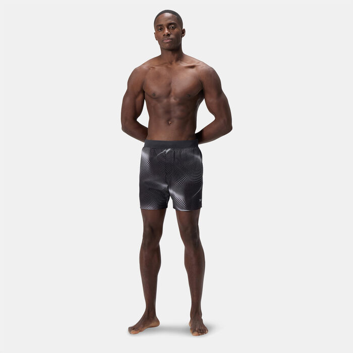 Speedo Men's Lookout Print Volley Swimming Shorts Black Speedo Men's Lookout Print Volley Swimming Shorts Black image number 2